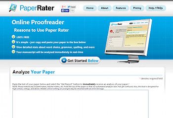 Proofreading tool - Paper Rater