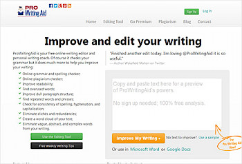 Proofreading tool - Pro Writing Aid