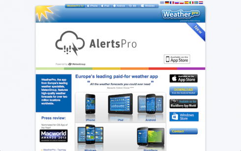 weatherpro screenshot