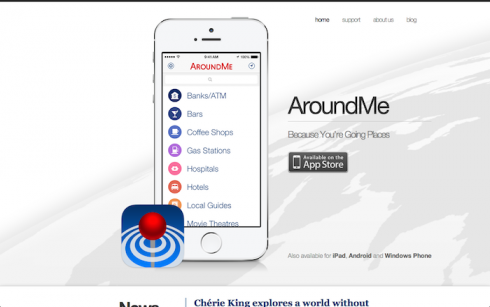 aroundme screenshot